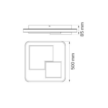 Wofi 11610 - LED Dimbar taklampa FELA LED/40,5W/230V 3000K