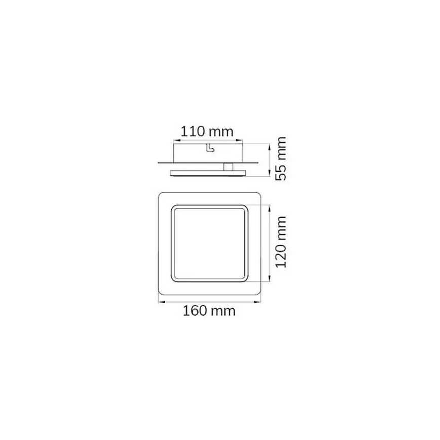 Wofi 4785.01.06.9000 - LED väggbelysning SUTTER LED/4,5W/230V vit