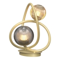 Wofi 8015-204 - LED bordslampa METZ 2xG9/3,5W/230V guld/grå