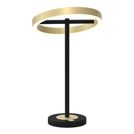 Wofi 8016-104 - LED Dimbar bordslampa med touch BREST LED/10,5W/230V svart/guld
