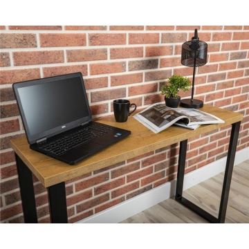Work table BLAT 120x40 cm svart/brun