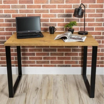 Work table BLAT 120x60 cm svart/brun