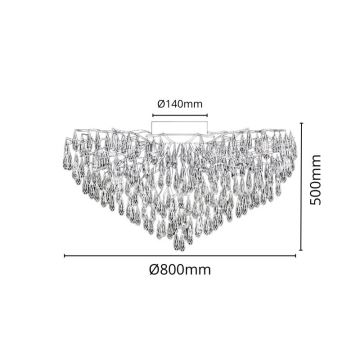 Ytmonterad kristallkrona 12xG9/40W/230V guld