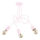 Ytmonterad ljuskrona för barn TANGO 3xE27/60W/230V rosa