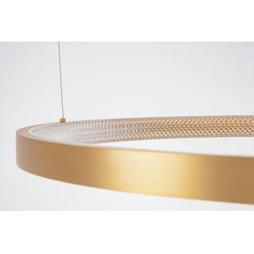 Zambelis 2007 - LED ljusreglerad ljuskrona på textilsladd LED/50W/230V guld