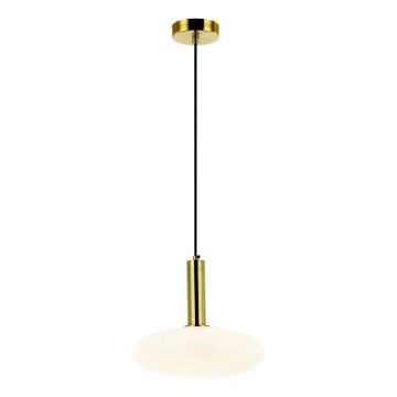 Zambelis 22072 - Ljuskrona med textilsladd 1xE27/40W/230V diameter 30 cm guld