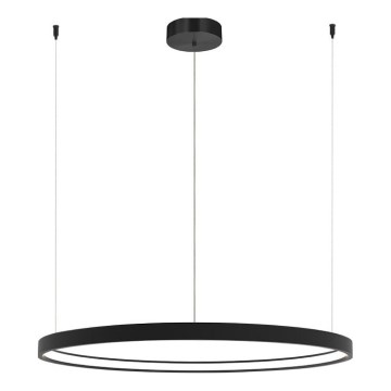 Zambelis 23035 - LED ljusreglerad ljuskrona på textilsladd LED/45W/230V 3000K diameter 90 cm svart