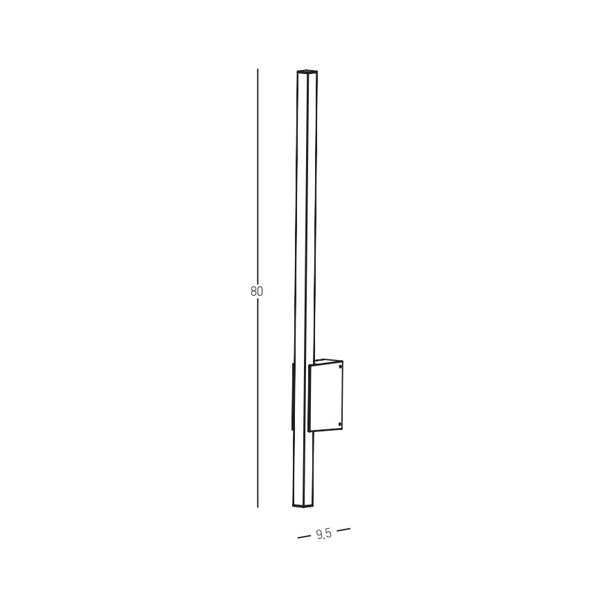 Zambelis E287 - LED vägglampa för utomhusbruk LED/12W/230V 3000K IP65 antracit