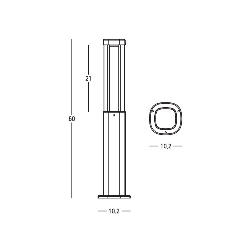 Zambelis E355 - LED-lampa för utomhusbruk LED/7W/230V 3000K IP54 antracit