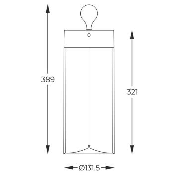 Zuma Line - LED Ljusreglerad uppladdningsbar bordslampa LED/1,2W/230V grå IP54