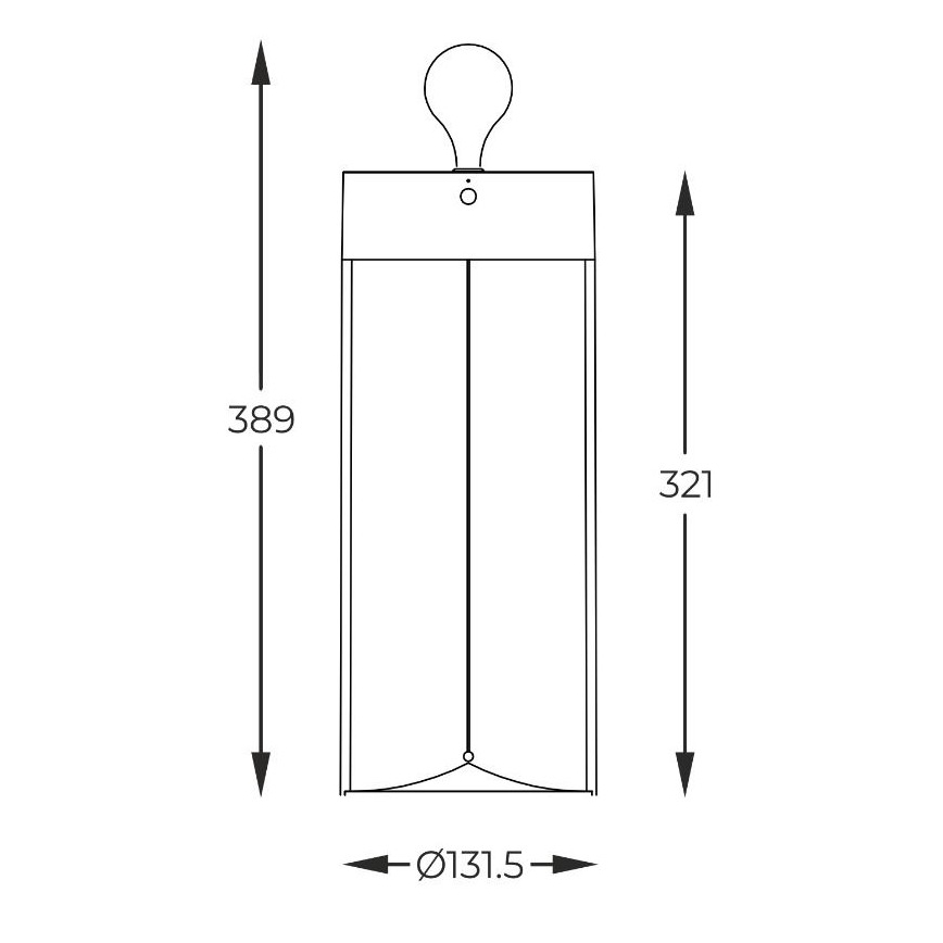 Zuma Line - LED Ljusreglerad uppladdningsbar bordslampa LED/1,2W/230V grå IP54