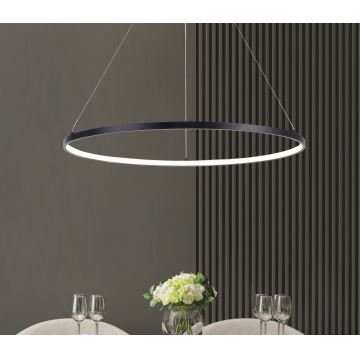 Zuma Line - LED ljuskrona med textilsladd LED/36W/230V 3000/4000/6000K diameter 80 cm svart