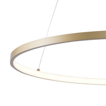 Zuma Line - LED ljuskrona med textilsladd LED/36W/230V 3000/4000/6000K diameter 80 cm guld