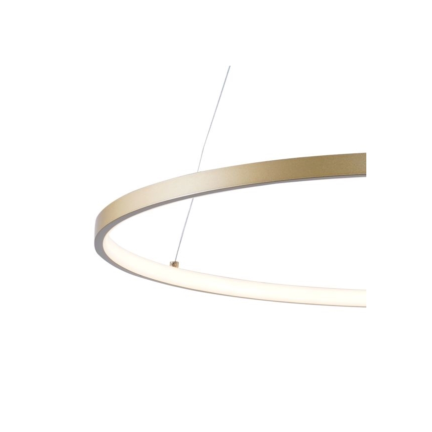 Zuma Line - LED ljuskrona med textilsladd LED/36W/230V 3000/4000/6000K diameter 80 cm guld