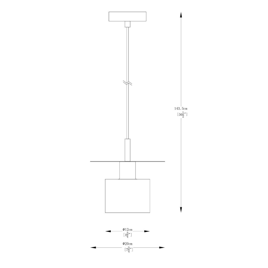 Zuma Line - Ljuskrona med textilsladd 1xE27/40W/230V guld