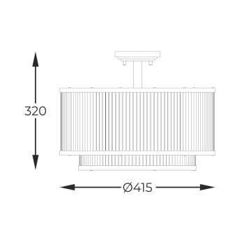 Zuma Line - Pendelkrona 5xE14/60W/230V svart