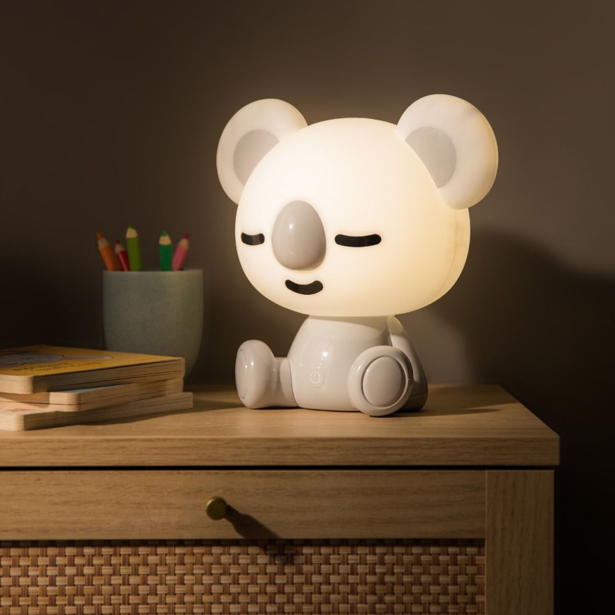 Zuma Line - LED Ljusreglerad children's beröring bordslampa LED/3W/230V koala grå