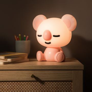 Zuma Line - LED Ljusreglerad children's beröring bordslampa LED/3W/230V koala rosa