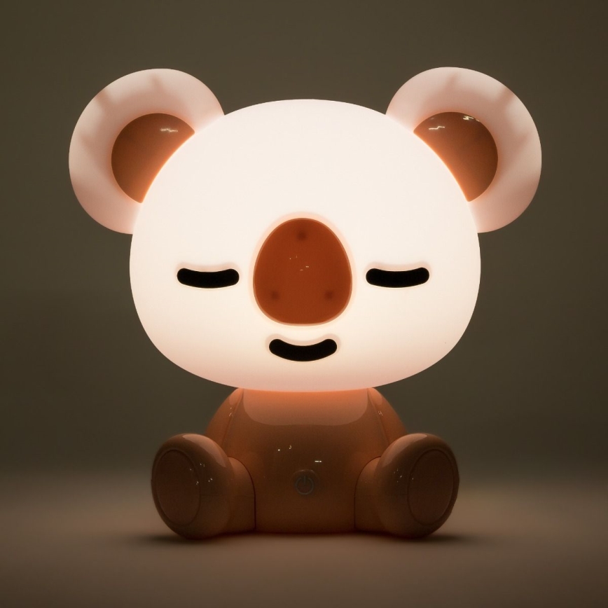 Zuma Line - LED Ljusreglerad children's beröring bordslampa LED/3W/230V koala rosa