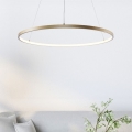 Zuma Line - LED ljuskrona med textilsladd LED/36W/230V 3000/4000/6000K diameter 80 cm guld