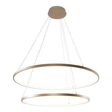 Zuma Line - LED ljuskrona med textilsladd LED/60W/230V 3000/4000/6000K diameter 80 cm guld