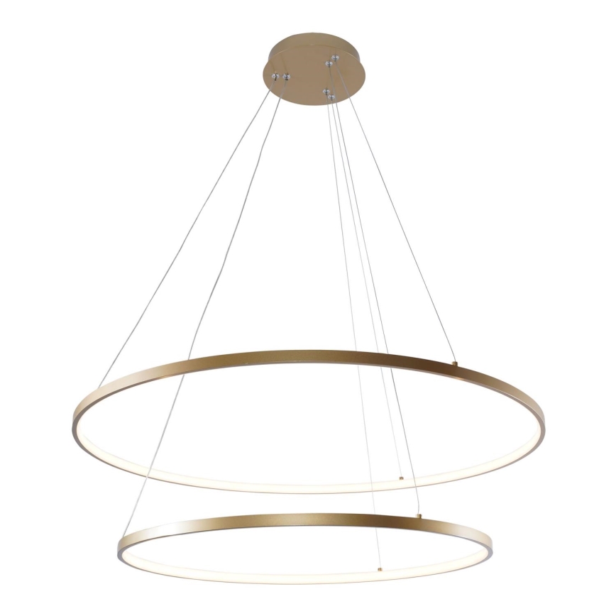 Zuma Line - LED ljuskrona med textilsladd LED/60W/230V 3000/4000/6000K diameter 80 cm guld