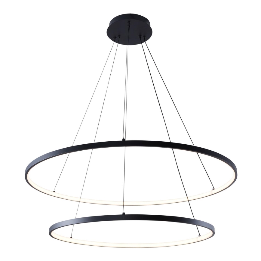 Zuma Line - LED ljuskrona med textilsladd LED/60W/230V 3000/4000/6000K diameter 80 cm svart