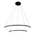 Zuma Line - LED ljuskrona med textilsladd LED/72W/230V 3000/4000/6000K diameter 90 cm svart