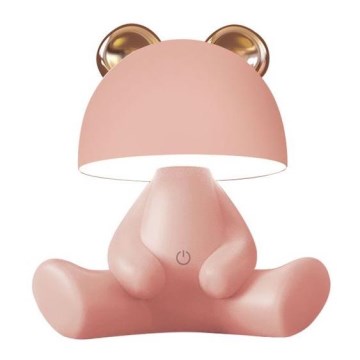 Zuma Line - LED Ljusreglerad children's beröring bordslampa LED/3W/230V björn rosa