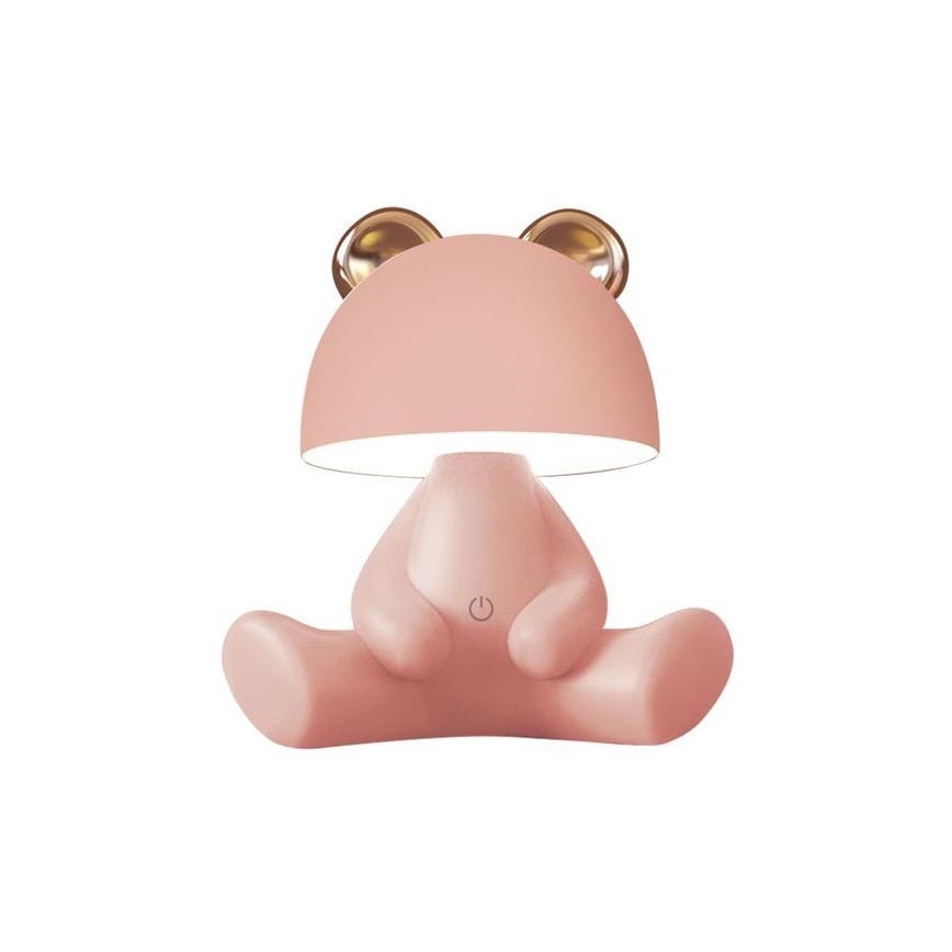 Zuma Line - LED Ljusreglerad children's beröring bordslampa LED/3W/230V björn rosa