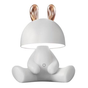 Zuma Line - LED Ljusreglerad children's beröring bordslampa LED/3W/230V hare vit