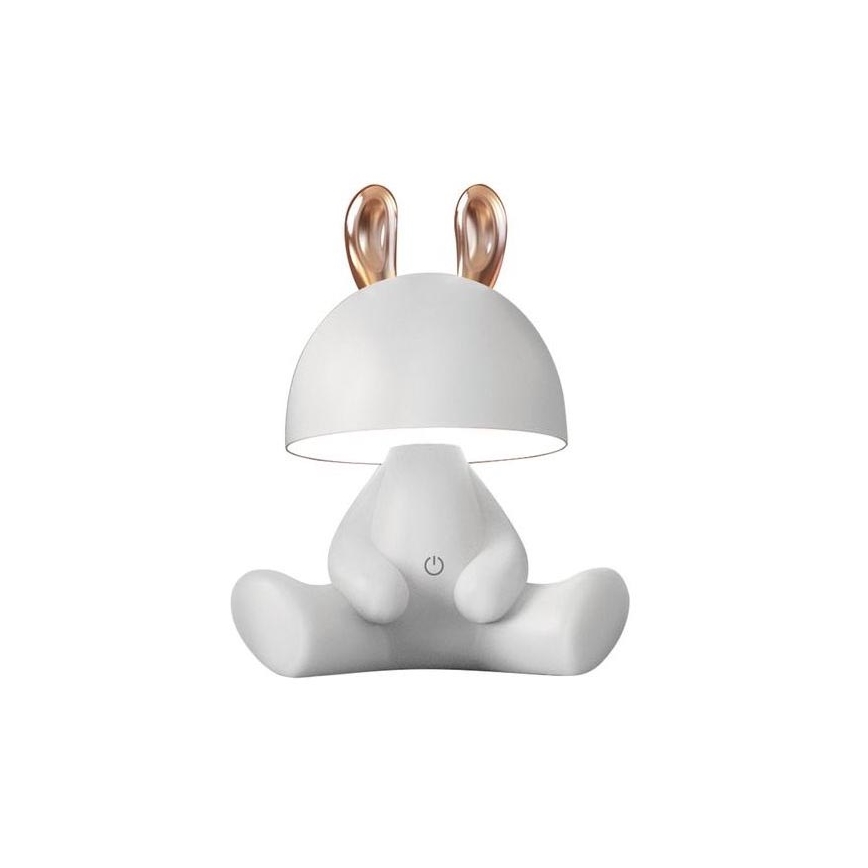 Zuma Line - LED Ljusreglerad children's beröring bordslampa LED/3W/230V hare vit