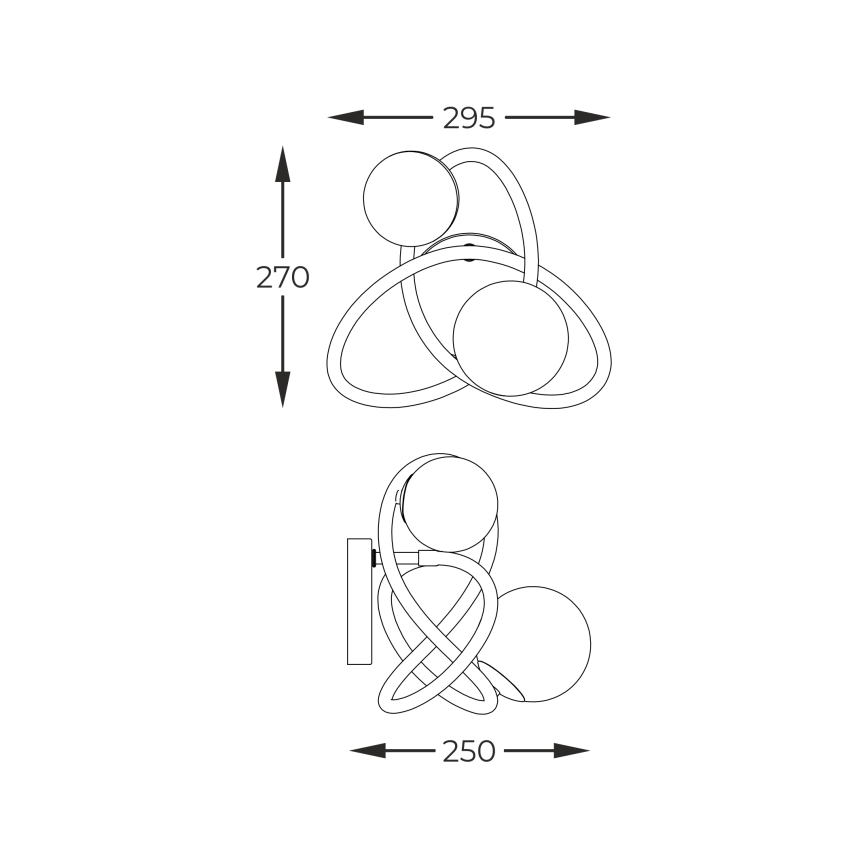 Zuma Line - Vägglampa 2xG9/3,5W/230V svart