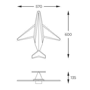 Zuma Line - LED Ljusreglerad väggbelysning för barn LED/24W/230V PLEASE TRANSLATE