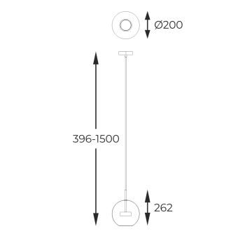 Zuma Line - LED ljuskrona med textilsladd LED/5W/230V silver