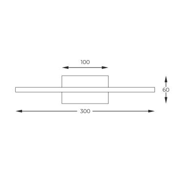 Zuma Line - LED tavelbelysning LED/7W/230V 30 cm guld