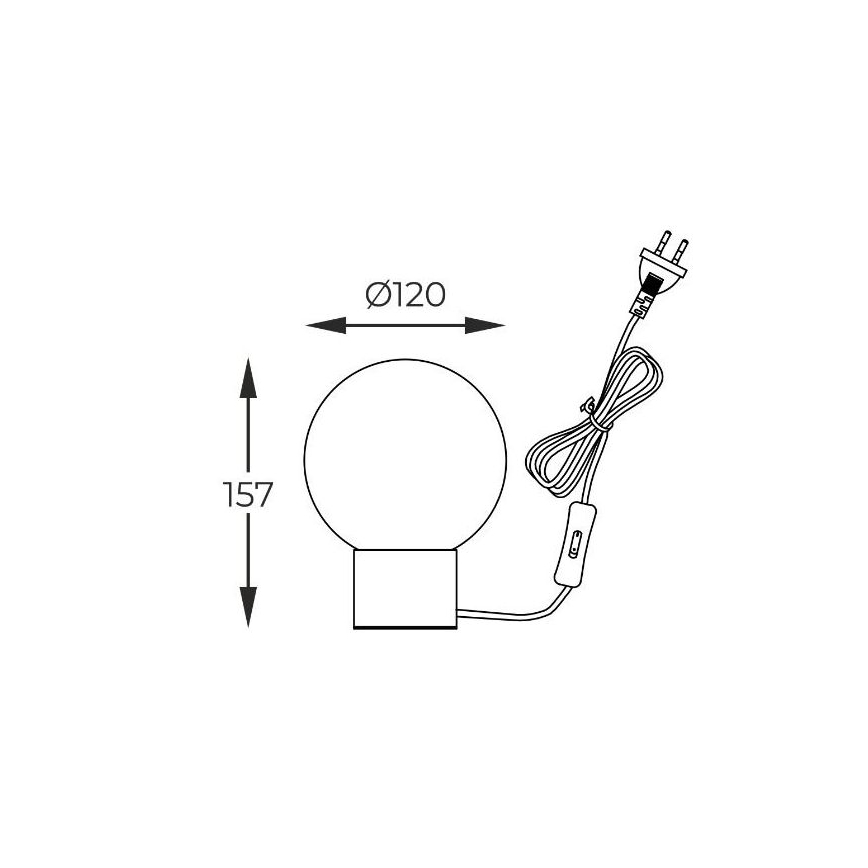 Zuma Line - Bordslampa 1xG9/4W/230V svart/guld