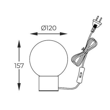 Zuma Line - Bordslampa 1xG9/4W/230V svart