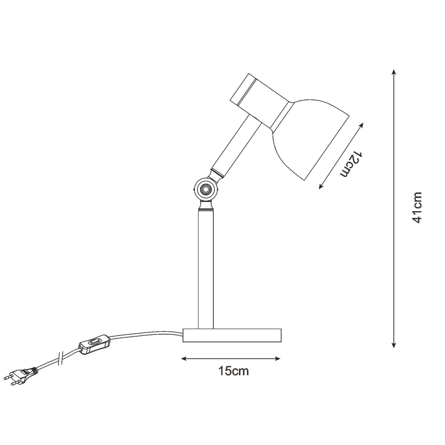 Zuma Line - Bordslampa 1xE14/40W/230V svart