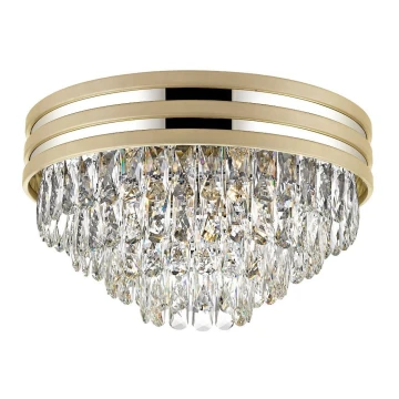 Zuma Line - Vägglampa i kristall 5xE14/40W/230V guld