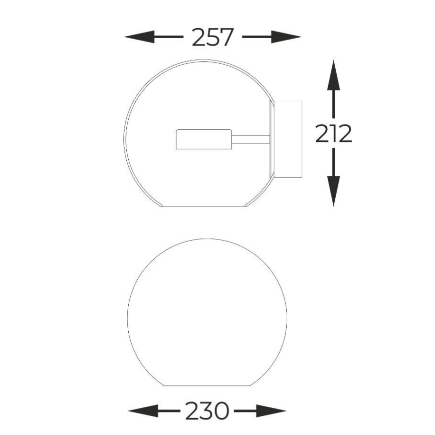 Zuma Line - LED väggbelysning LED/5W/230V silver