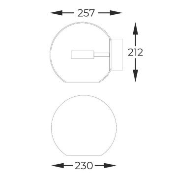 Zuma Line - LED väggbelysning LED/5W/230V guld