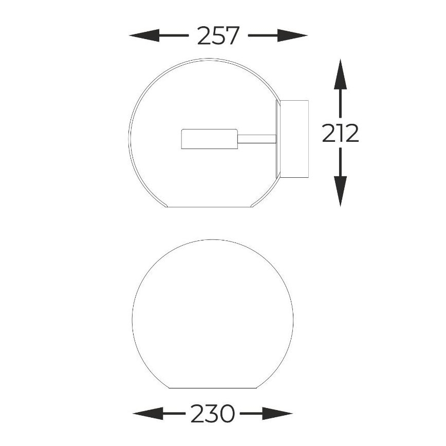 Zuma Line - LED väggbelysning LED/5W/230V guld