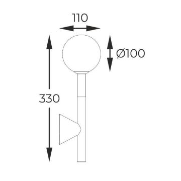 Zuma Line - Vägglampa 1xG9/4W/230V guld