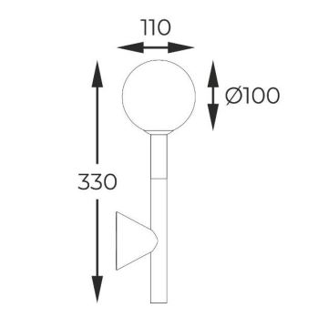 Zuma Line - Vägglampa 1xG9/4W/230V svart