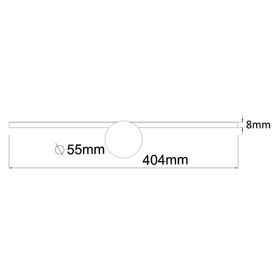 Zuma Line - Badrumsspegel med LED-belysning LED/6W/230V 40 cm IP44 krom